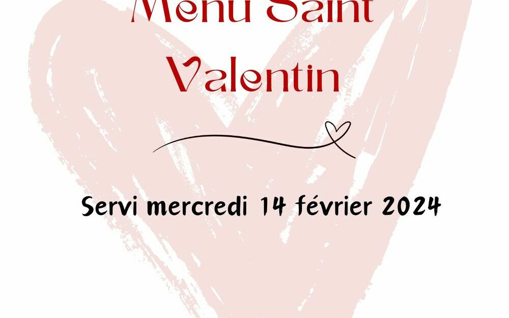 Menu Saint Valentin 2024